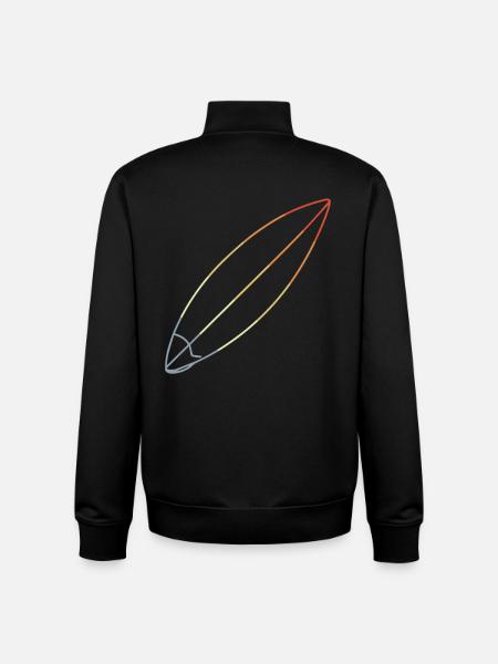 Surfboard - Unisex Organic Zip Sweatshirt by Stanley/Stella - black