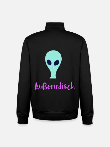 Mysterious Alien - Unisex Organic Zip Sweatshirt by Stanley/Stella - black