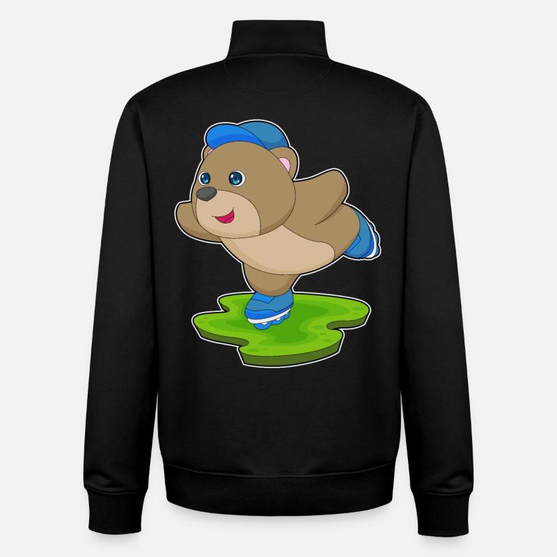 Bär Inline skating Inline skates - Unisex Organic Zip Sweatshirt by Stanley/Stella - black