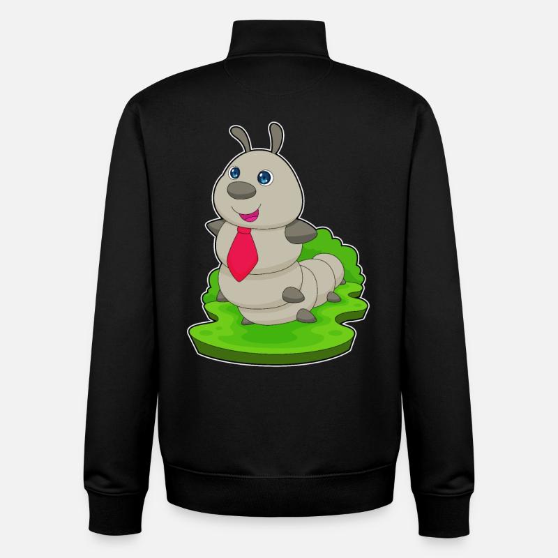 Cravate Caterpillar Gentleman - Sweat zippé unisexe en coton bio Stanley/Stella - noir