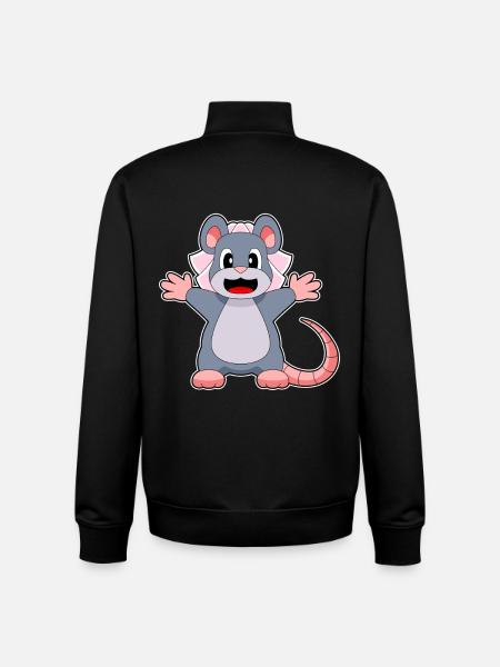 Mouse Bridal Veil Wedding - Unisex Organic Zip Sweatshirt by Stanley/Stella - black