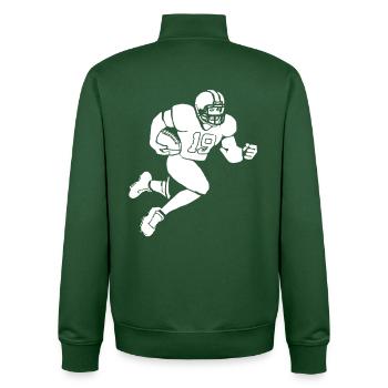 Footballeur - Sweat zippé unisexe en coton bio Stanley/Stella - vert bouteille - Dos - AI Model Male 185 dark (185cm)