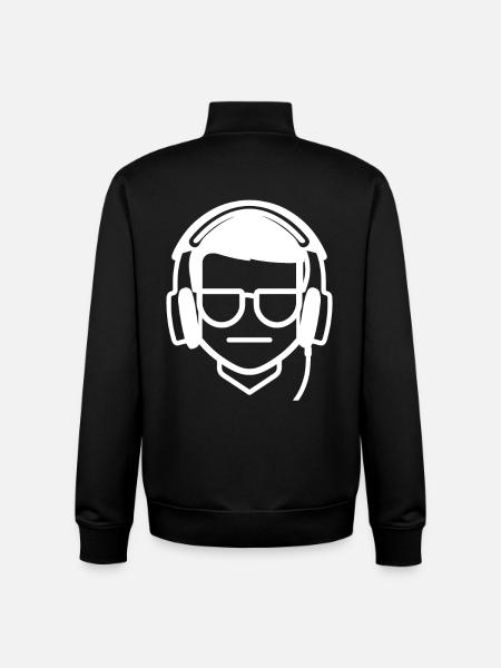 Gaming Geek Drawing - Unisex Organic Zip Sweatshirt by Stanley/Stella - black