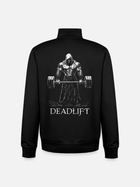 Death Deadlift Deadlift Workout Gym Gift - Unisex Organic Zip Sweatshirt by Stanley/Stella - black