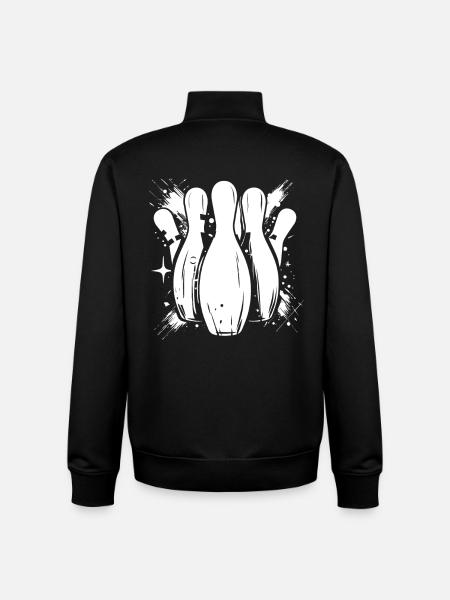 Skittles - Sweat zippé unisexe en coton bio Stanley/Stella - noir