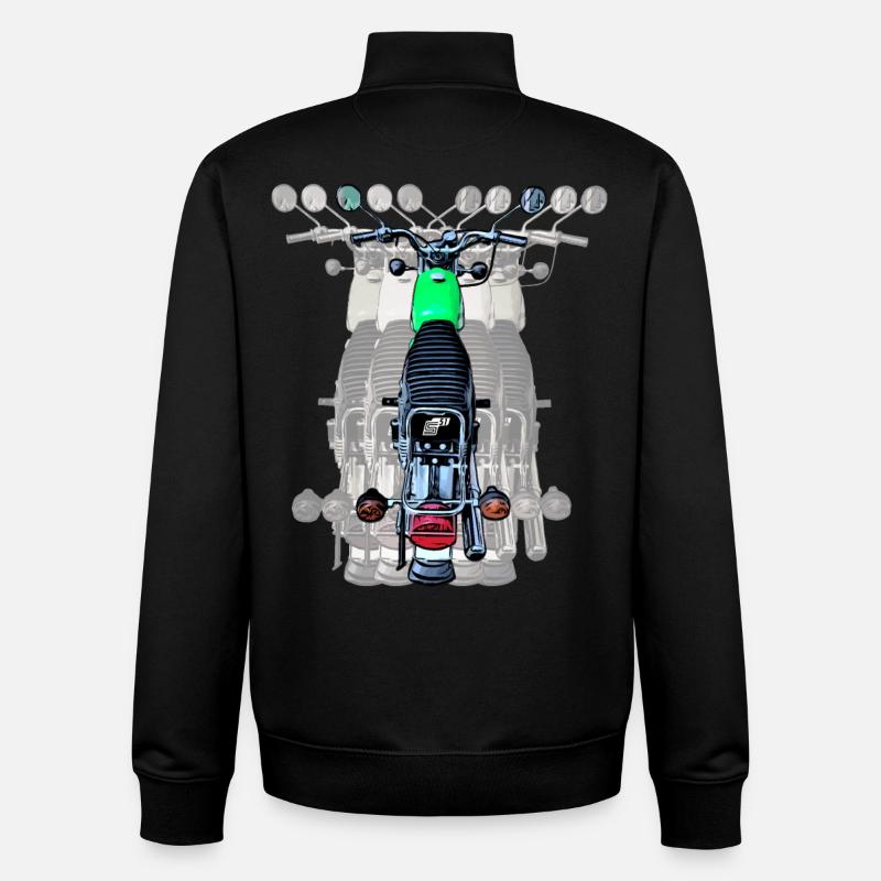 Simson S51 - Unisex Organic Zip Sweatshirt von Stanley/Stella - Schwarz