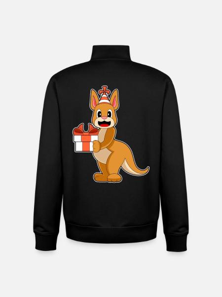 Kangaroo Birthday Package - Unisex Organic Zip Sweatshirt by Stanley/Stella - black