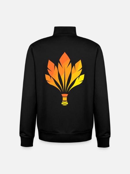 Badminton - Unisex Organic Zip Sweatshirt by Stanley/Stella - black
