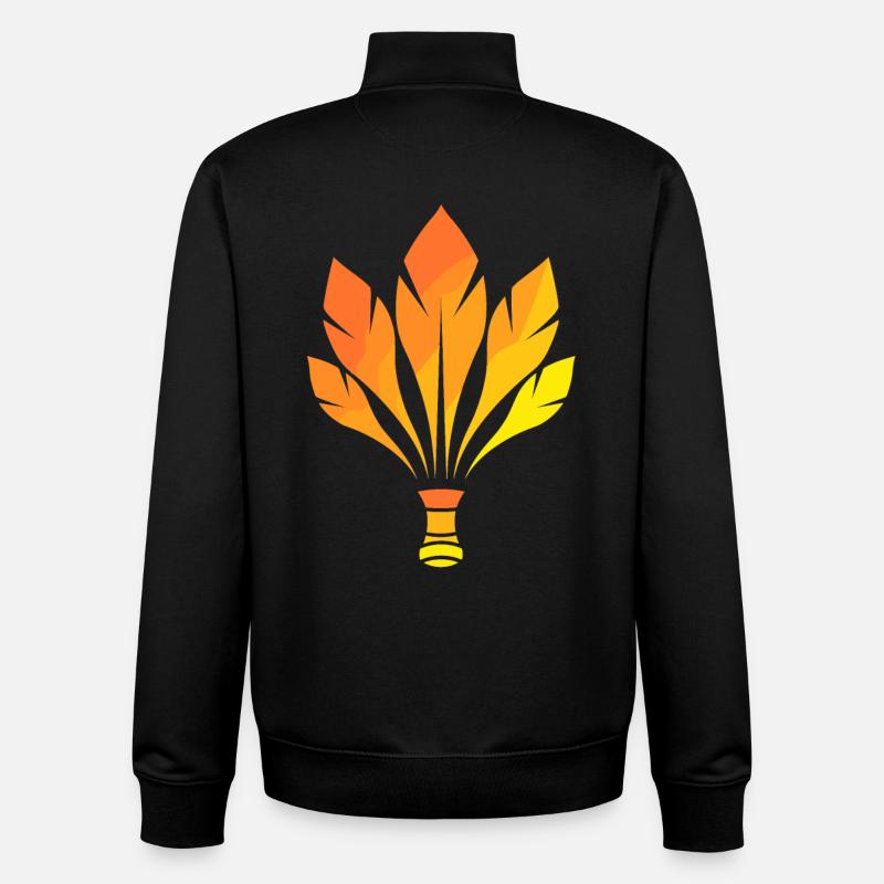 Badminton - Unisex Organic Zip Sweatshirt von Stanley/Stella - Schwarz