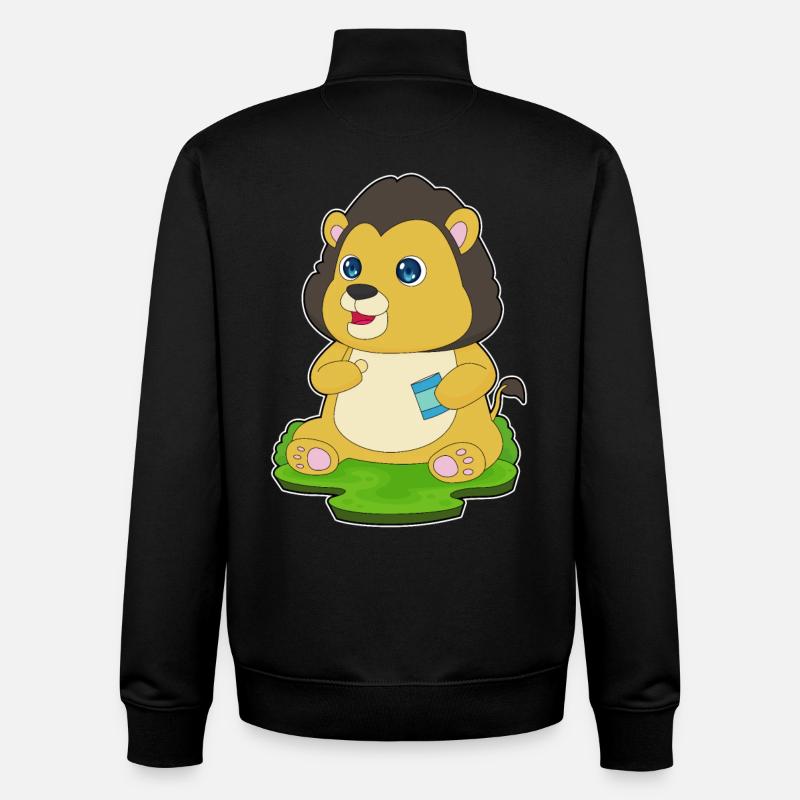 Lion Potato Chips - Unisex Organic Zip Sweatshirt by Stanley/Stella - black