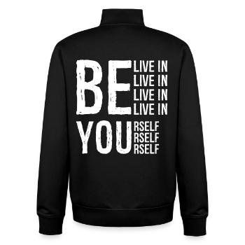 CROYEZ EN VOUS-MÊME - Sweat zippé unisexe en coton bio Stanley/Stella - noir - Dos - AI Model Male 185 light (185cm)