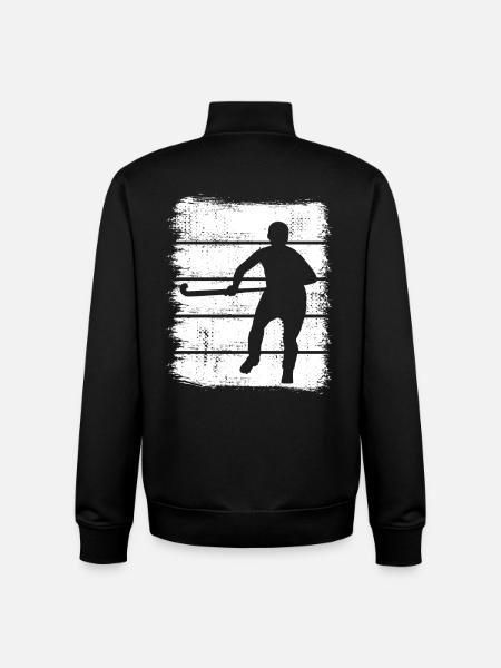 Field hockey players - Unisex Organic Zip Sweatshirt by Stanley/Stella - black
