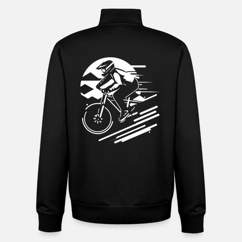 VTT - Sweat zippé unisexe en coton bio Stanley/Stella - noir