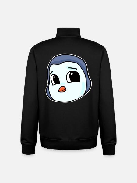 Penguin Head Bird Seabird - Unisex Organic Zip Sweatshirt by Stanley/Stella - black
