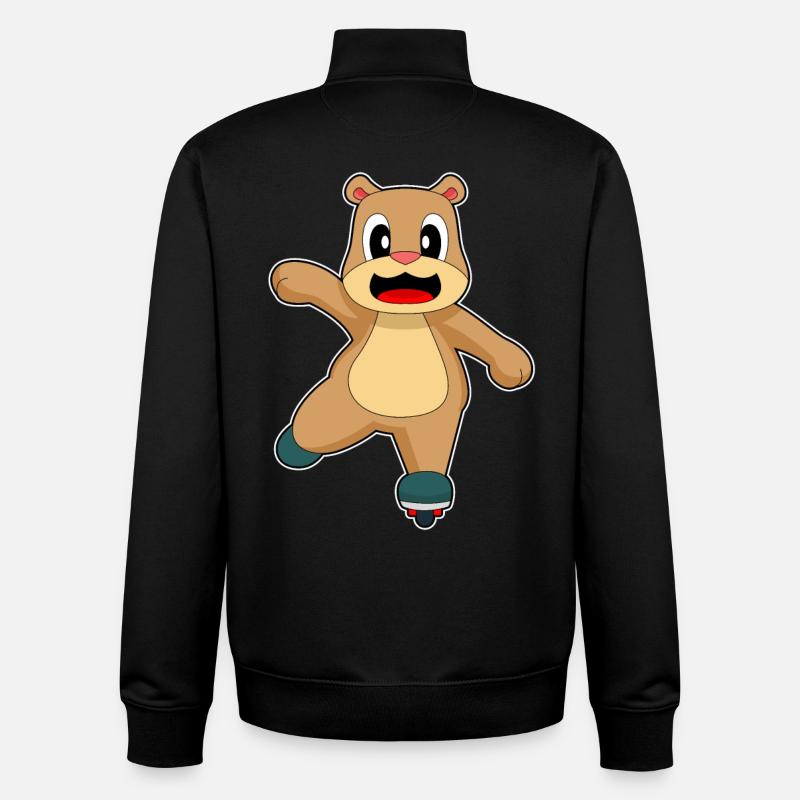 Bär Inline skating Inline skates - Unisex Organic Zip Sweatshirt by Stanley/Stella - black