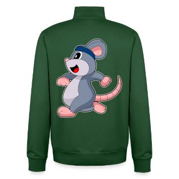 Souris Jogger Jogging Sport - Sweat zippé unisexe en coton bio Stanley/Stella - vert bouteille - Dos - AI Model Male 185 dark (185cm)