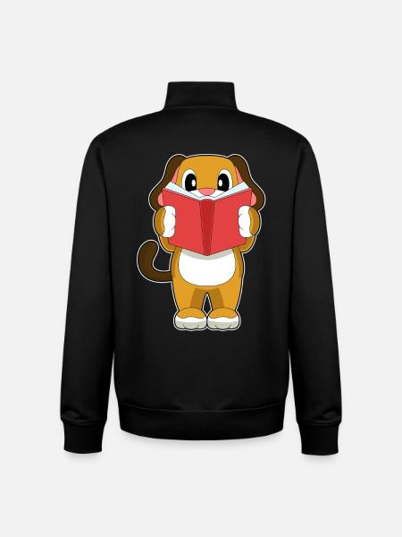 Hund Buch - Unisex Organic Zip Sweatshirt von Stanley/Stella - Schwarz