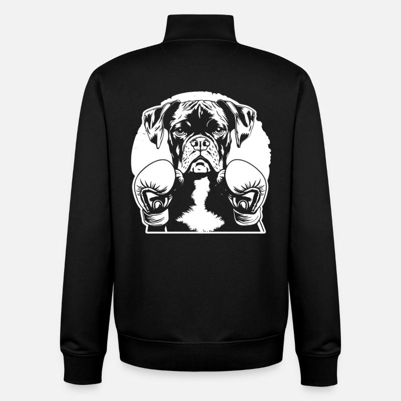 Boxer - Unisex Organic Zip Sweatshirt von Stanley/Stella - Schwarz