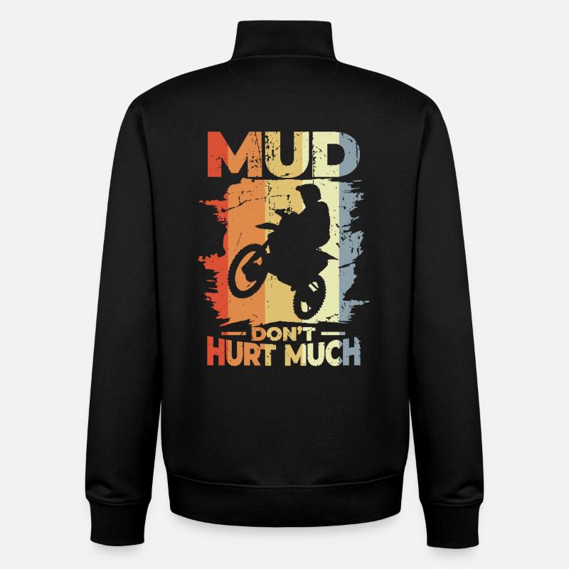 Mud Don't Hurt Much - Unisex Organic Zip Sweatshirt von Stanley/Stella - Schwarz