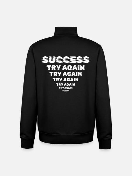 Success Motivation Perseverance Entrepreneur - Unisex Organic Zip Sweatshirt by Stanley/Stella - black