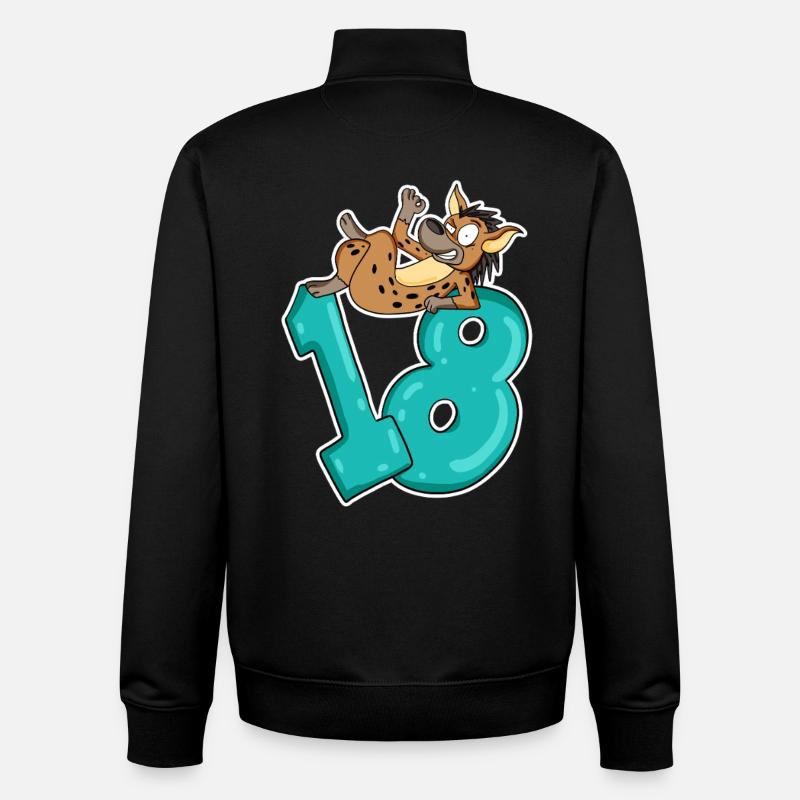 18 Jahre alt - volljährig - Unisex Organic Zip Sweatshirt von Stanley/Stella - Schwarz