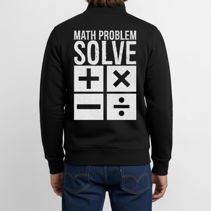 math problem solve Unisex Organic Zip Sweatshirt by Stanley/Stella