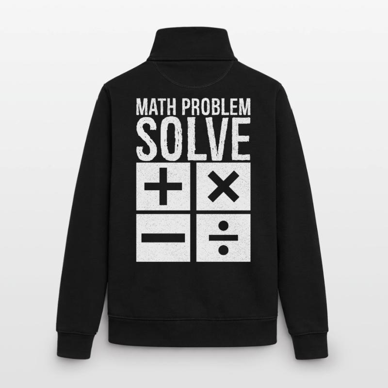 math problem solve Unisex Organic Zip Sweatshirt by Stanley/Stella