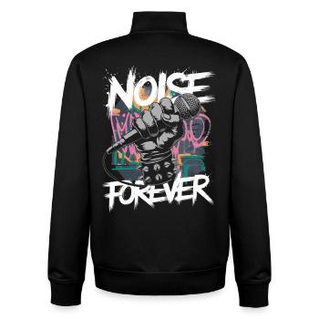 Noise Forever Punk Rock Metal Music - Unisex Organic Zip Sweatshirt by Stanley/Stella - black - Back - AI Model Male 185 light (185cm)
