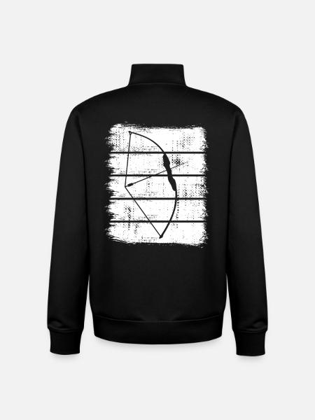 Bow hunting - Unisex Organic Zip Sweatshirt by Stanley/Stella - black
