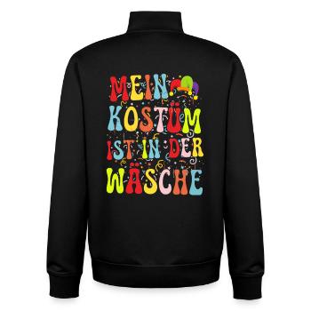 Mon costume est au lavage - Sweat zippé unisexe en coton bio Stanley/Stella - noir - Dos - AI Model Male 185 light (185cm)