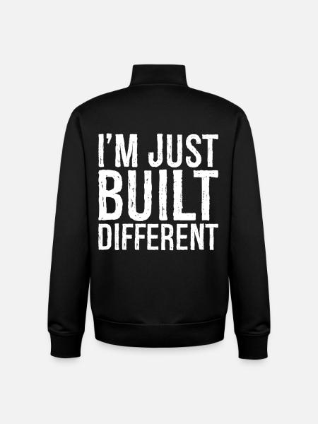 Je suis juste construit différemment - Sweat zippé unisexe en coton bio Stanley/Stella - noir