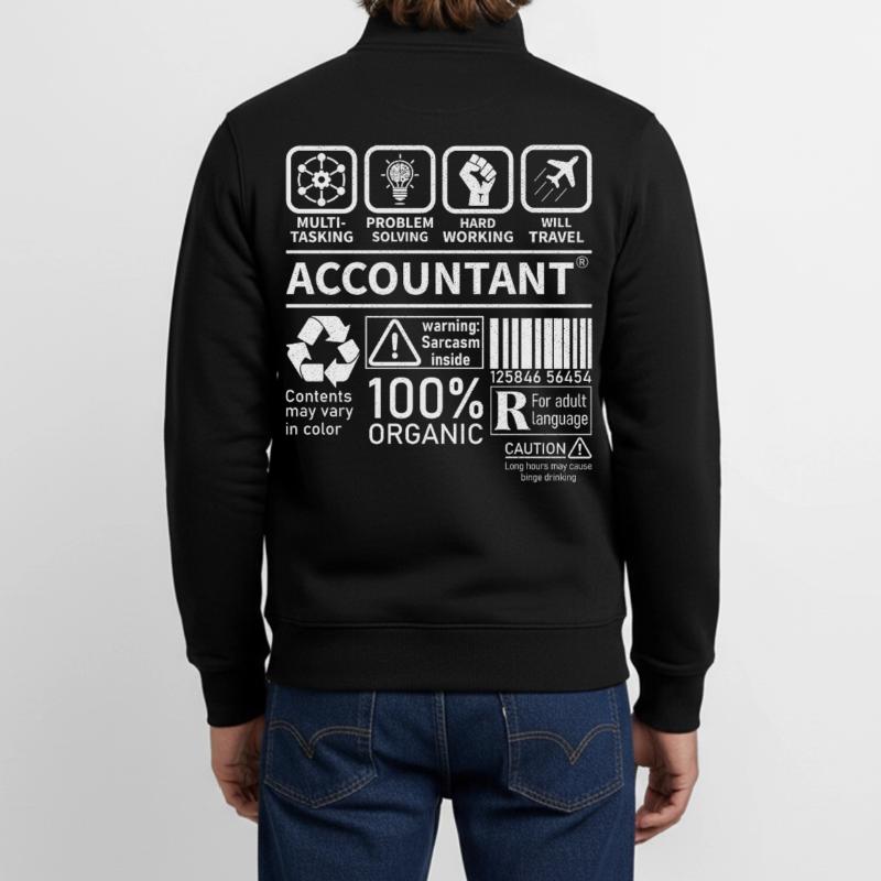 Multi Tasking Problem Solving Hard Working Travel Unisex Organic Zip Sweatshirt von Stanley/Stella