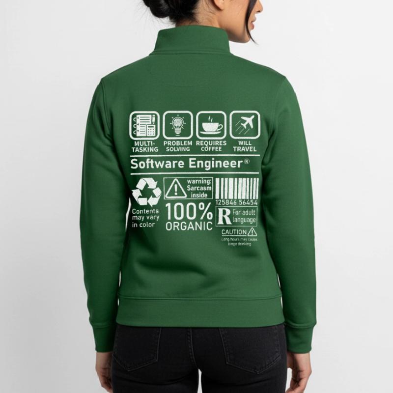 software engineer multi tasking problem solving Unisex Organic Zip Sweatshirt by Stanley/Stella