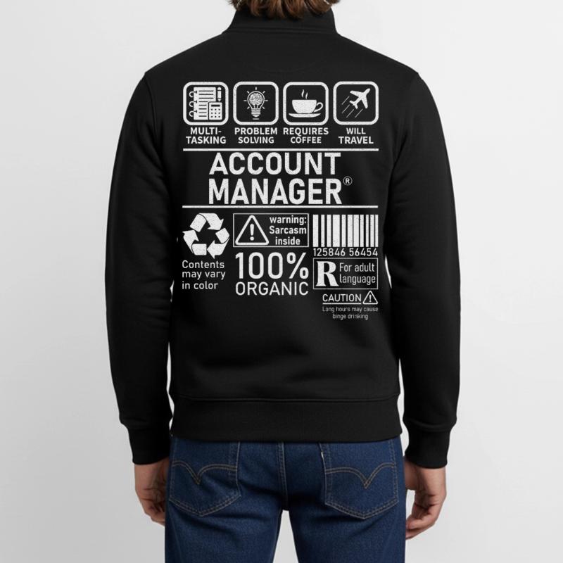 account manager multi tasking problem solving Unisex Organic Zip Sweatshirt von Stanley/Stella