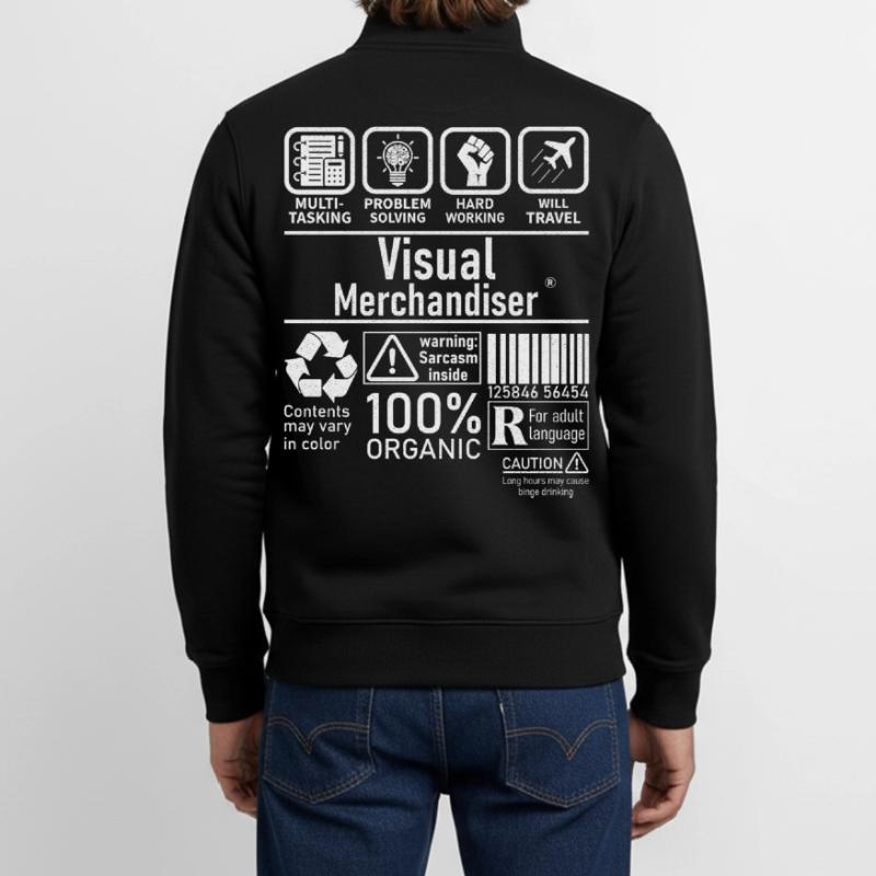 Visual Merchandiser multi tasking problem solving Unisex Organic Zip Sweatshirt by Stanley/Stella