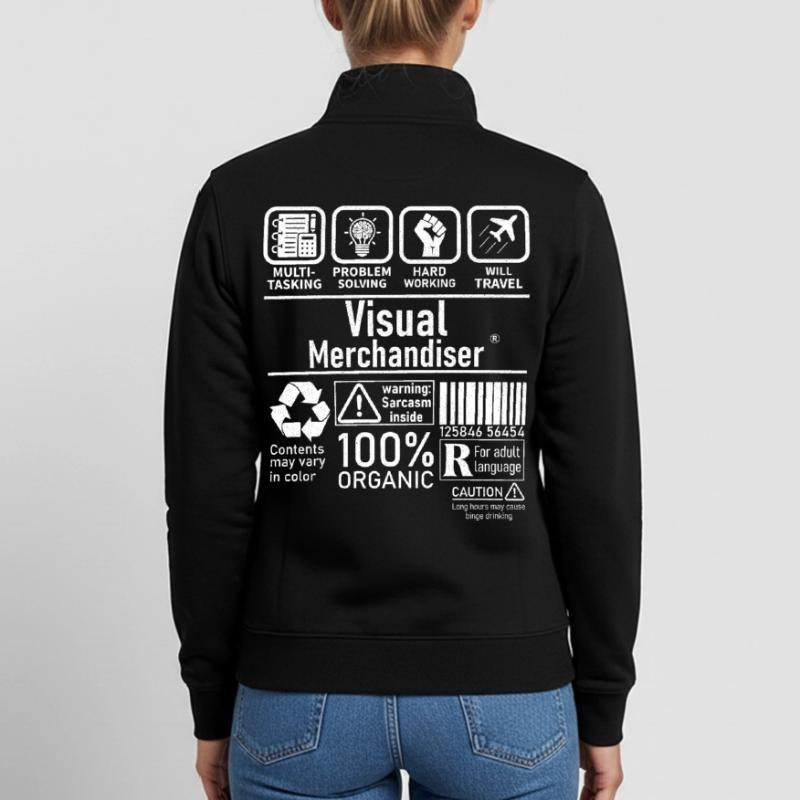 Visual Merchandiser multi tasking problem solving Unisex Organic Zip Sweatshirt by Stanley/Stella