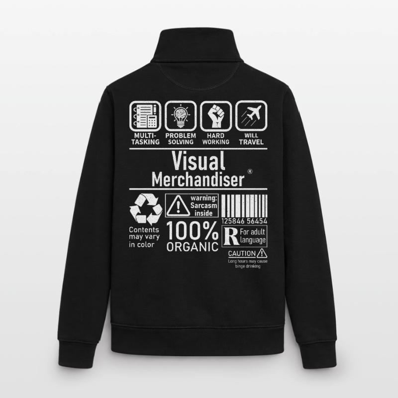 Visual Merchandiser multi tasking problem solving Unisex Organic Zip Sweatshirt by Stanley/Stella
