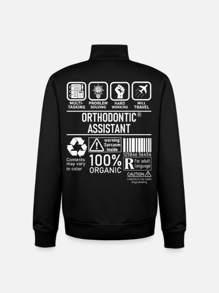 Orthodontic Assistant multi tasking problem - Unisex Organic Zip Sweatshirt by Stanley/Stella - black