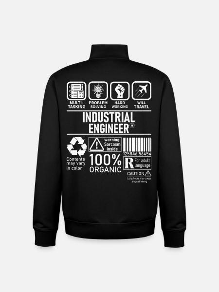 Industrial Engineer multi tasking problem solving - Unisex Organic Zip Sweatshirt von Stanley/Stella - Schwarz