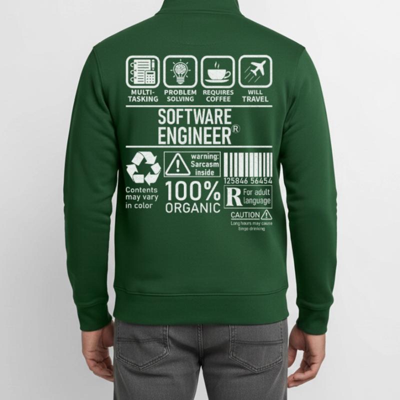 Software Engineer multi tasking problem solving Unisex Organic Zip Sweatshirt von Stanley/Stella