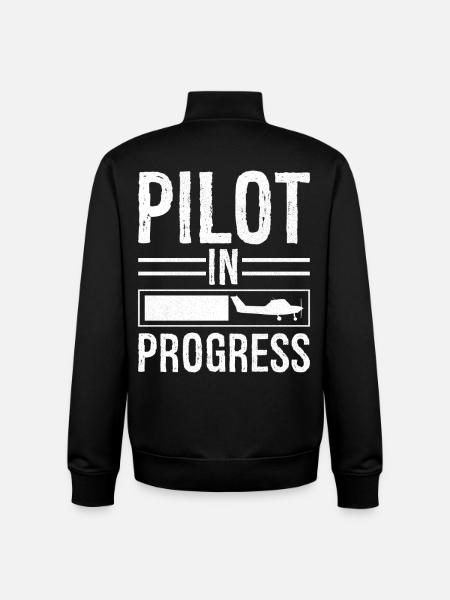 Pilot In progress - Unisex Organic Zip Sweatshirt by Stanley/Stella - black