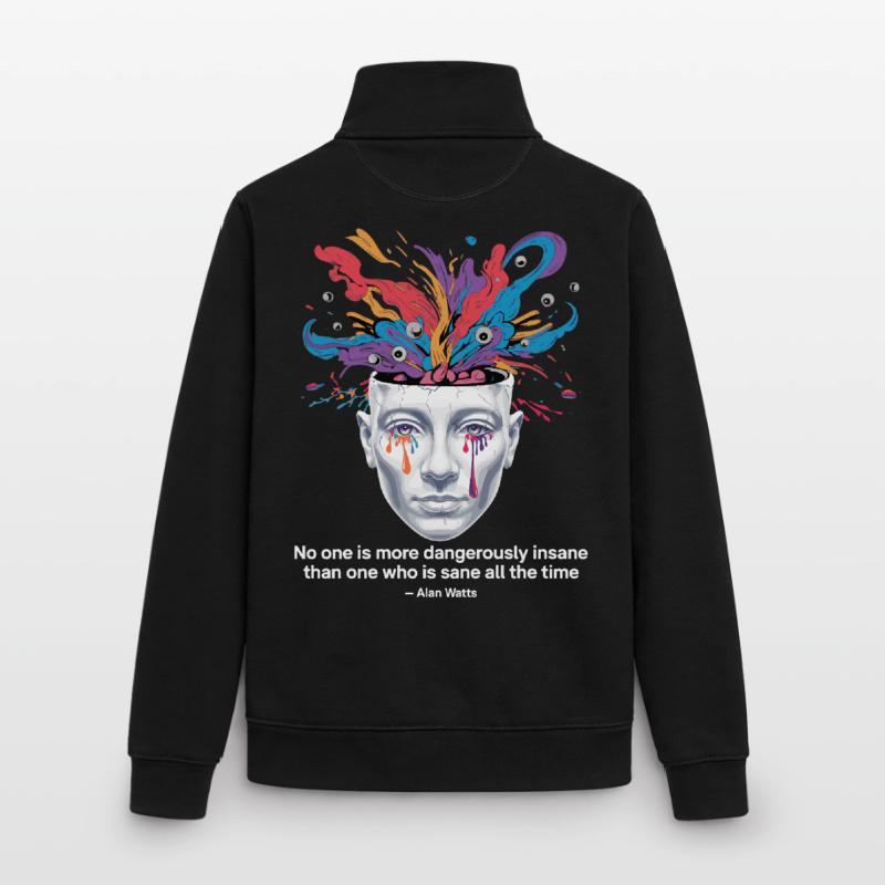 Mind Unleashed | Watts Psychedelic Insight Sweat zippé unisexe en coton bio Stanley/Stella