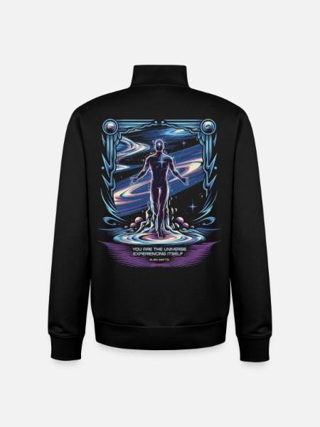 Cosmic Self | Alan Watts Universe Quote - Unisex Organic Zip Sweatshirt by Stanley/Stella - black