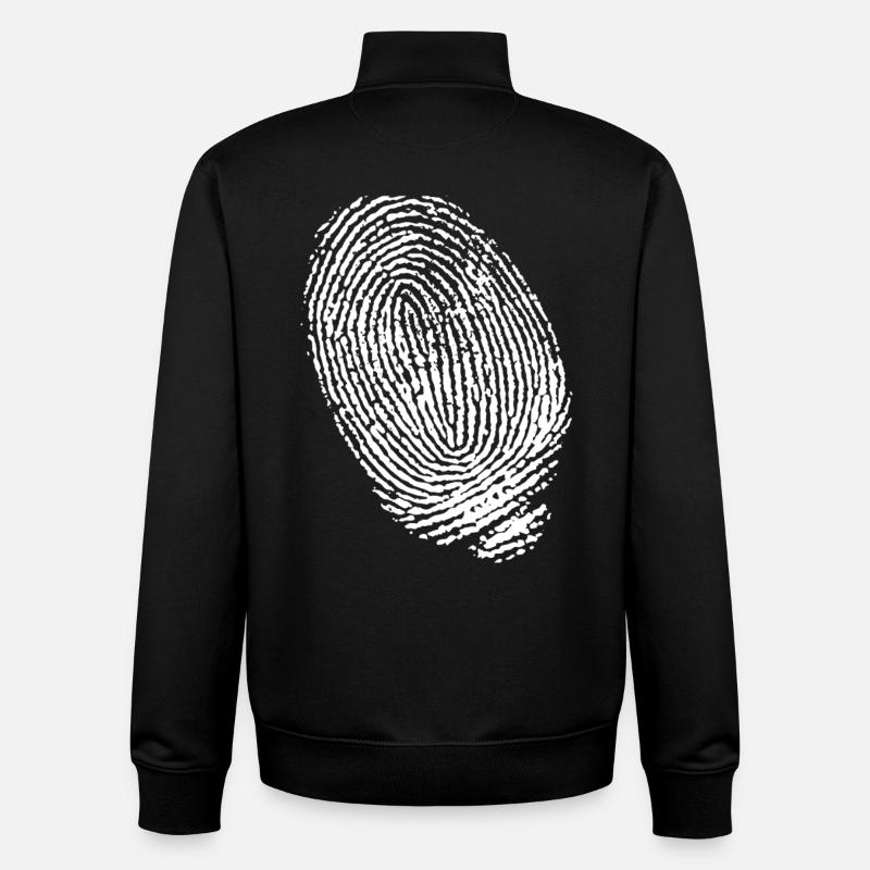 EMPREINTE DIGITALE - Sweat zippé unisexe en coton bio Stanley/Stella - noir