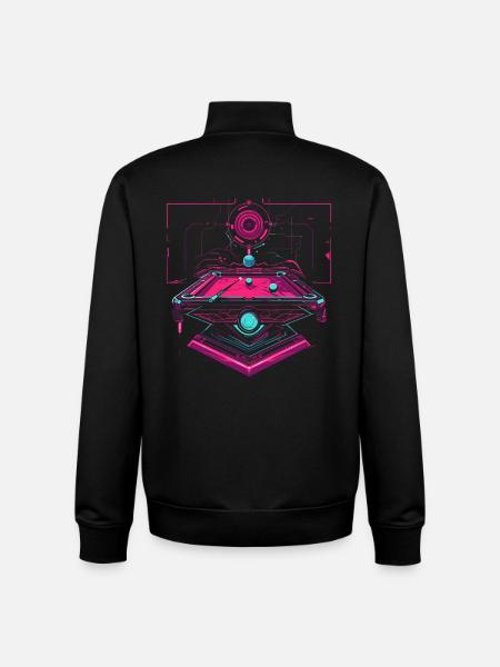 Billard Steampunk Look - Unisex Organic Zip Sweatshirt von Stanley/Stella - Schwarz