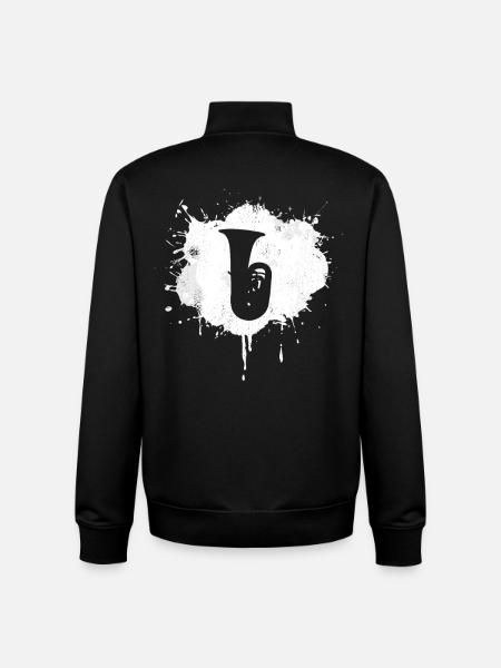 Tuba Drawing - Unisex Organic Zip Sweatshirt by Stanley/Stella - black