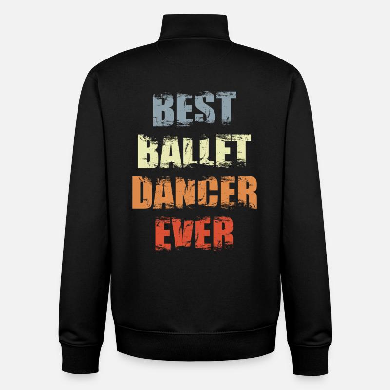 Best Ballet Dancer - Unisex Organic Zip Sweatshirt by Stanley/Stella - black