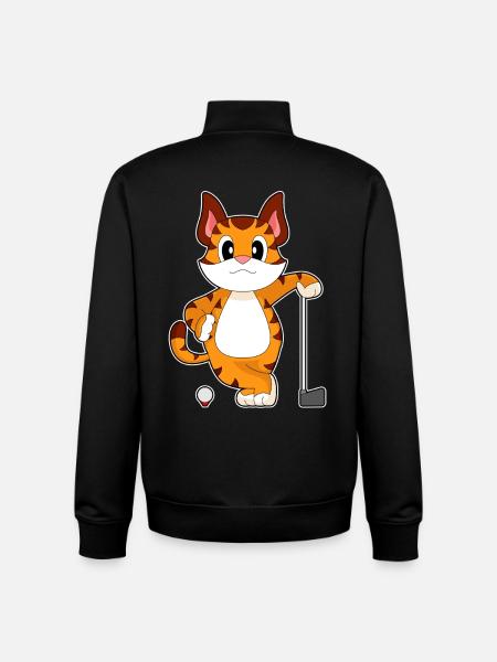Tiger Golf Golfschläger - Unisex Organic Zip Sweatshirt von Stanley/Stella - Schwarz