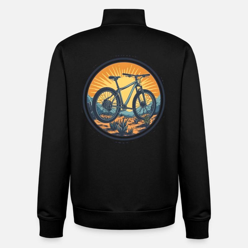 Radfahrer - Unisex Organic Zip Sweatshirt von Stanley/Stella - Schwarz