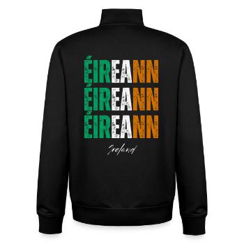 Flagge von Irland, Irish Pride - Unisex Organic Zip Sweatshirt von Stanley/Stella - Schwarz - Hinten - AI Model Male 185 light (185cm)